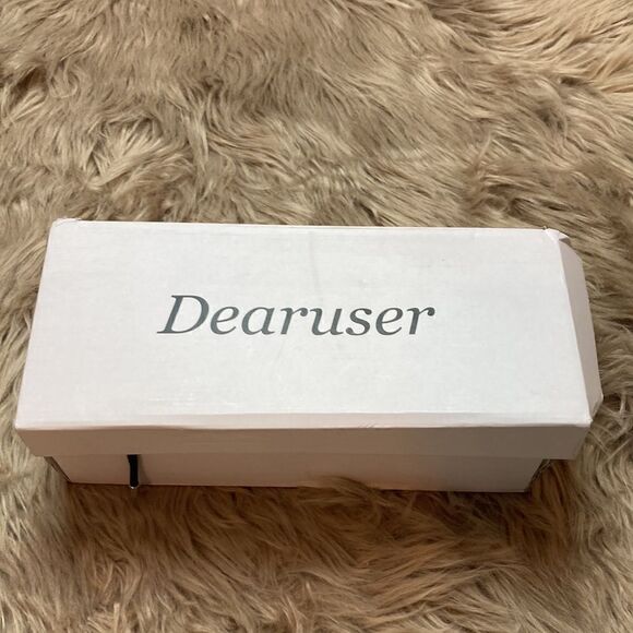 Dearuser Square Open Toe Lace up Wrap Chunky High Heels Strappy Block Sandals - Picture 11 of 13